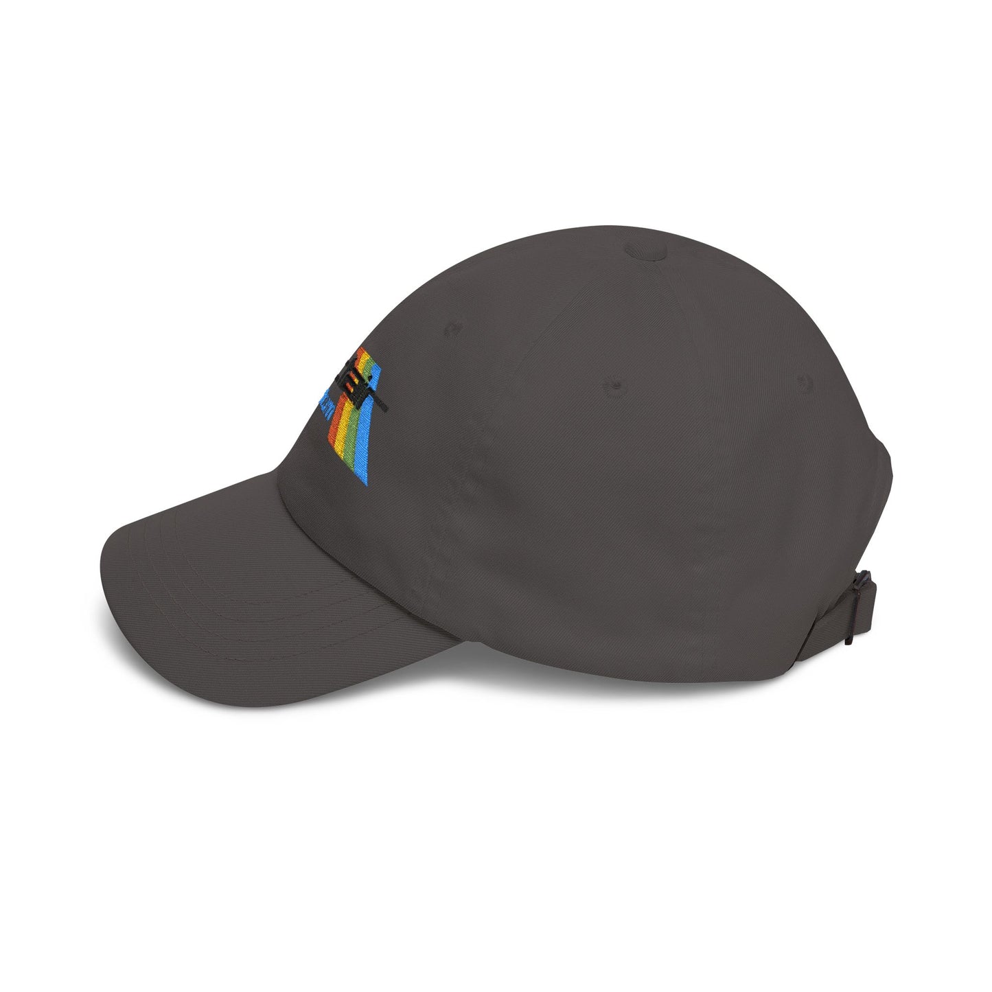 Spectrum Computer Cap with Retro Red Winged Snake Logo - Vintage Athletic Baseball Hat