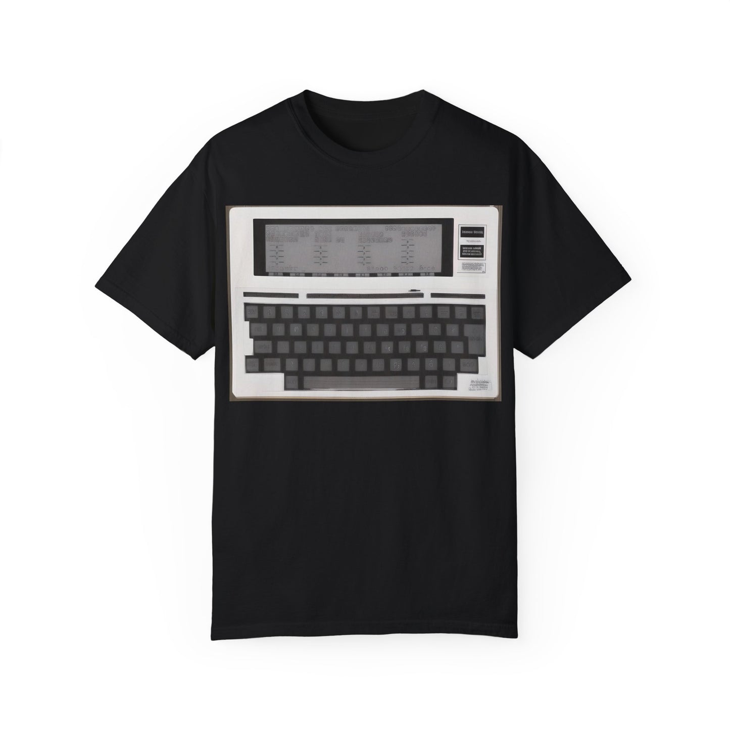 Classic Laptop PC T-Shirt - Print Art Monochrome
