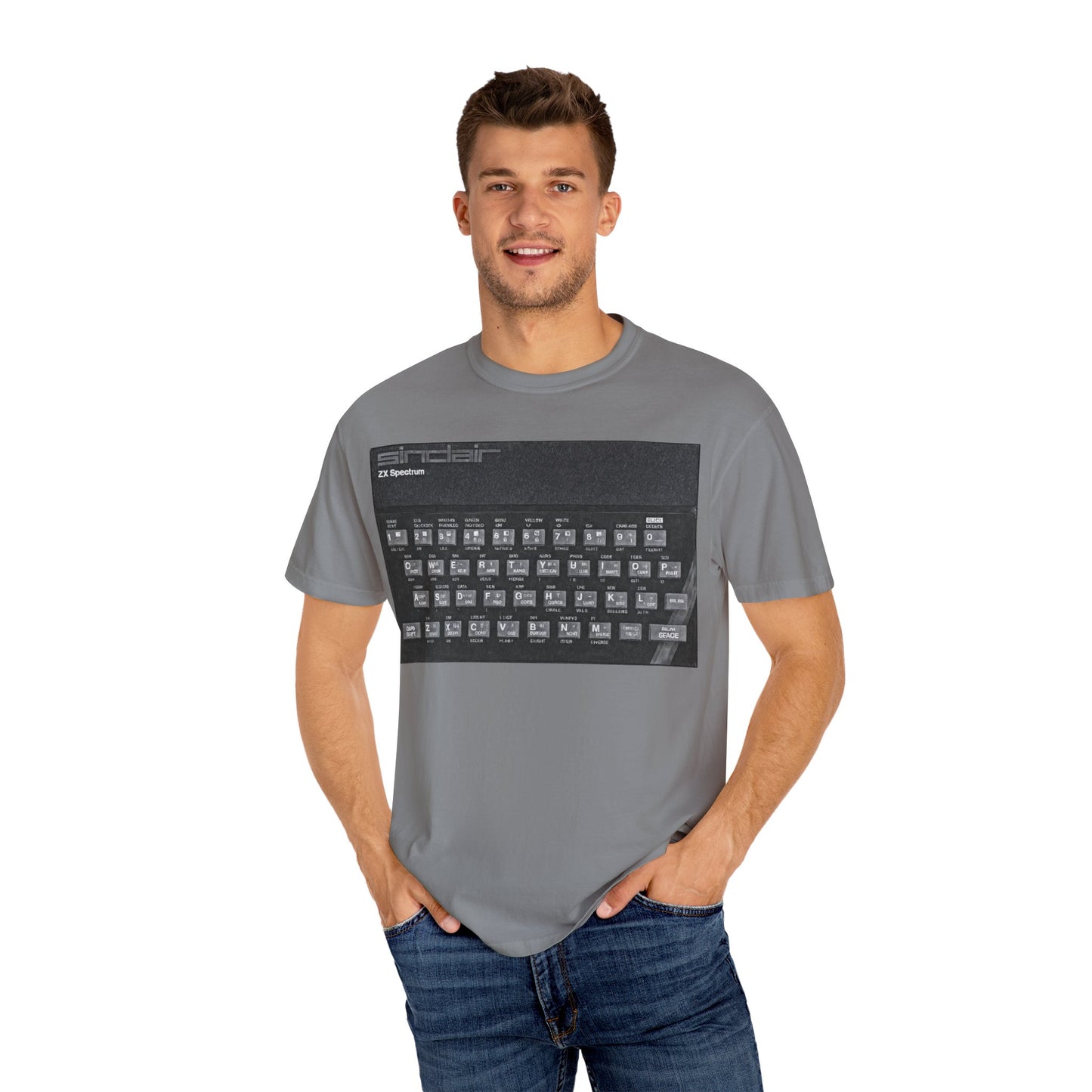 Sinclair Spectrum T-Shirt - Print Art Monochrome
