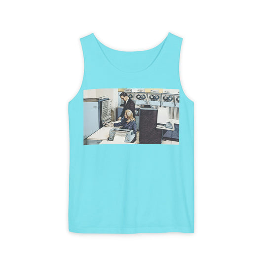 Mainframe Inspired Tank Top | Unisex Retro Graphic Tee for Tech Lovers, Summer Fashion, Gift for Nerds, Festival Wear, 80s Style