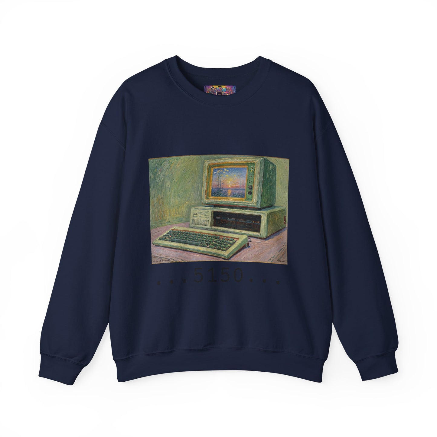 Classic PC Themed Crewneck Sweatshirt - 5150 Vintage PC Graphic