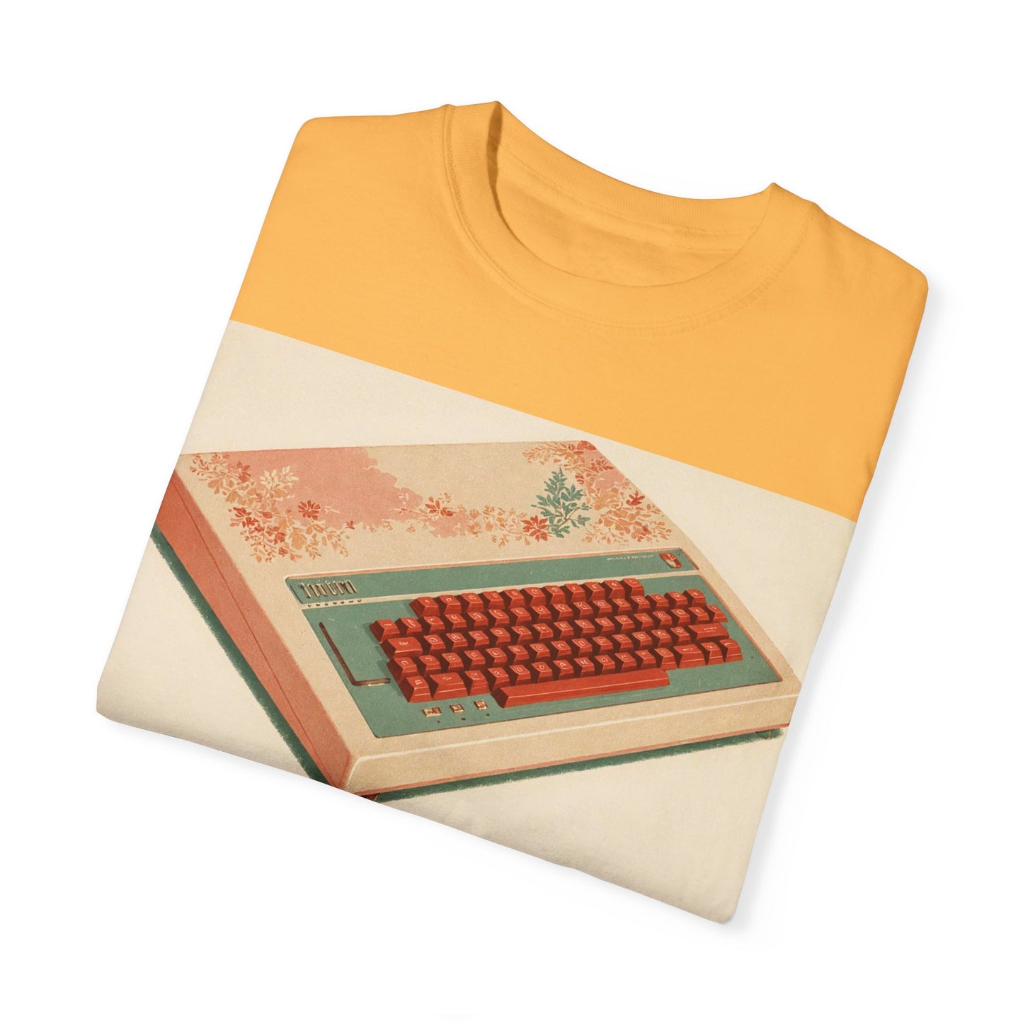 Classic Micro Computer T-Shirt - Floral Art Color