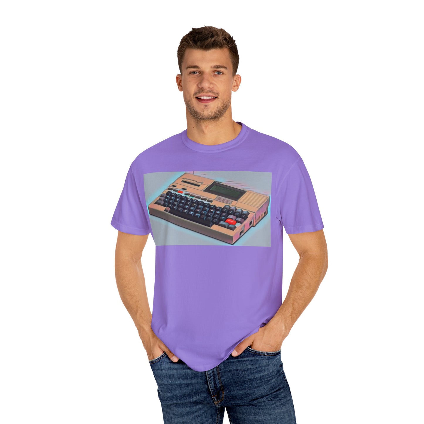 Classic Laptop Computer T-Shirt - Modern Art Color