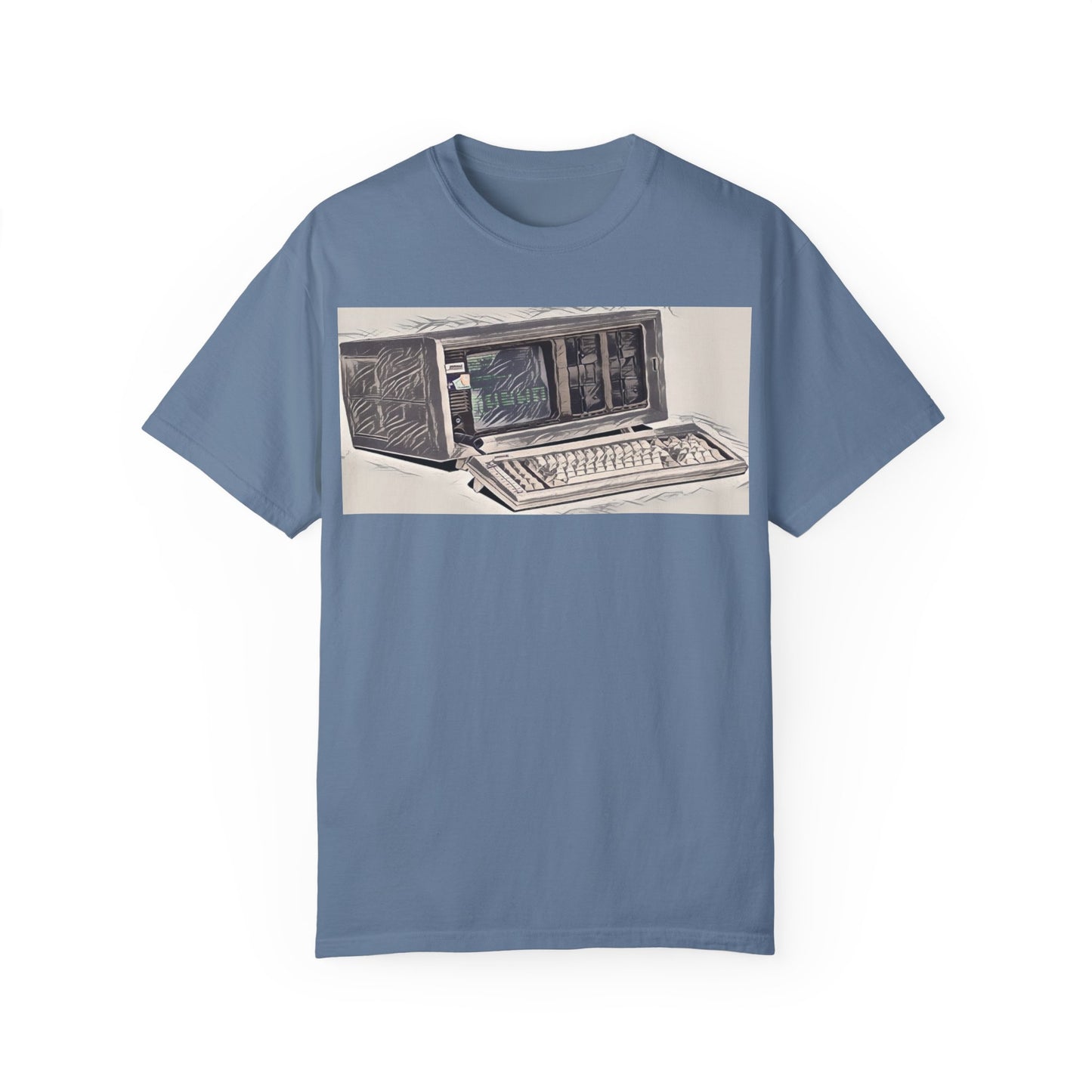 Classic Luggable PC T-Shirt - Ink Art Monochrome