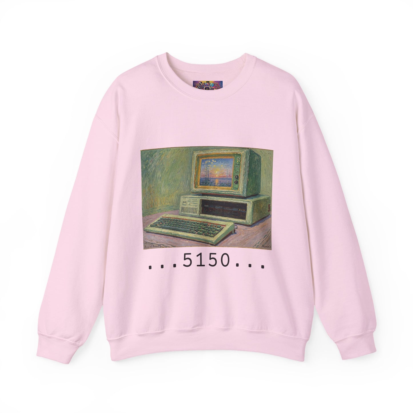 Classic PC Themed Crewneck Sweatshirt - 5150 Vintage PC Graphic