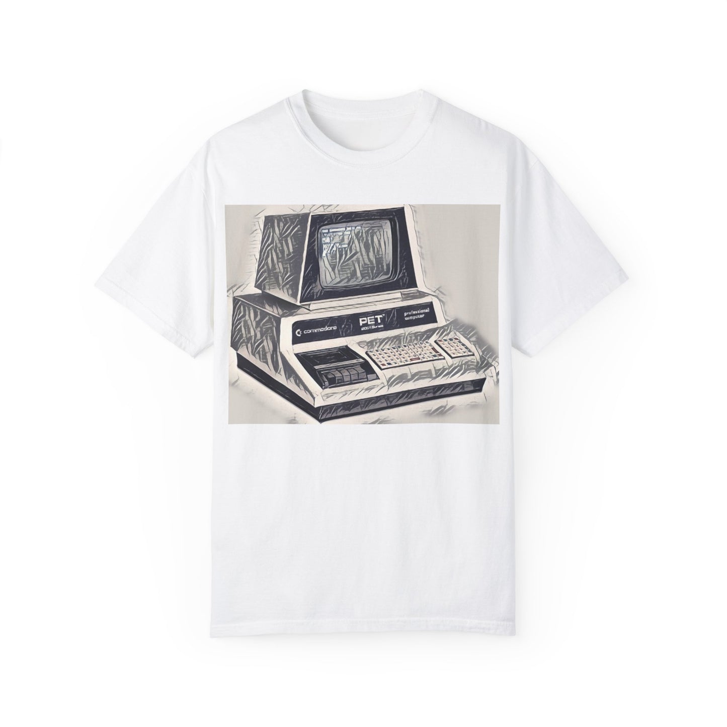 PET Computer T-Shirt - Ink Art Monochrome