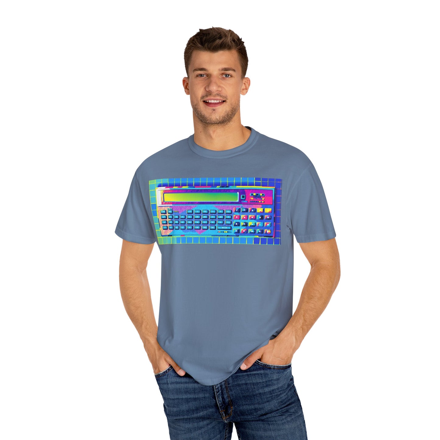 Classic Pocket PC T-Shirt - Modern Art Multi-Color