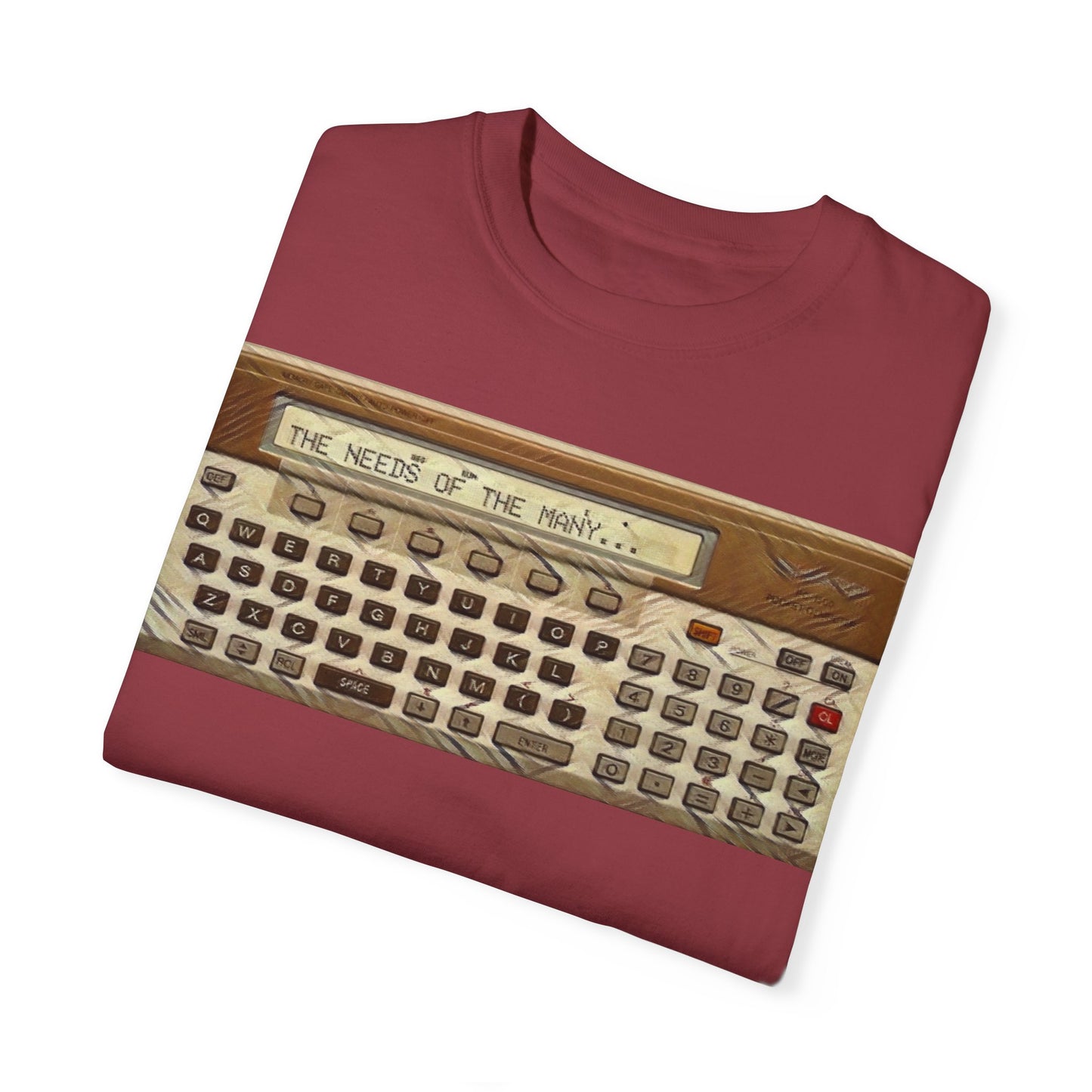 Pocket Computer T-Shirt "The needs of the many..."