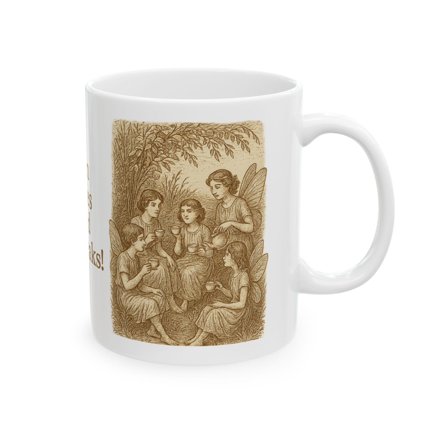 Even Fairies Need Tea Breaks! Mug | Harmsworth Art |  Perfect for Tech Lovers