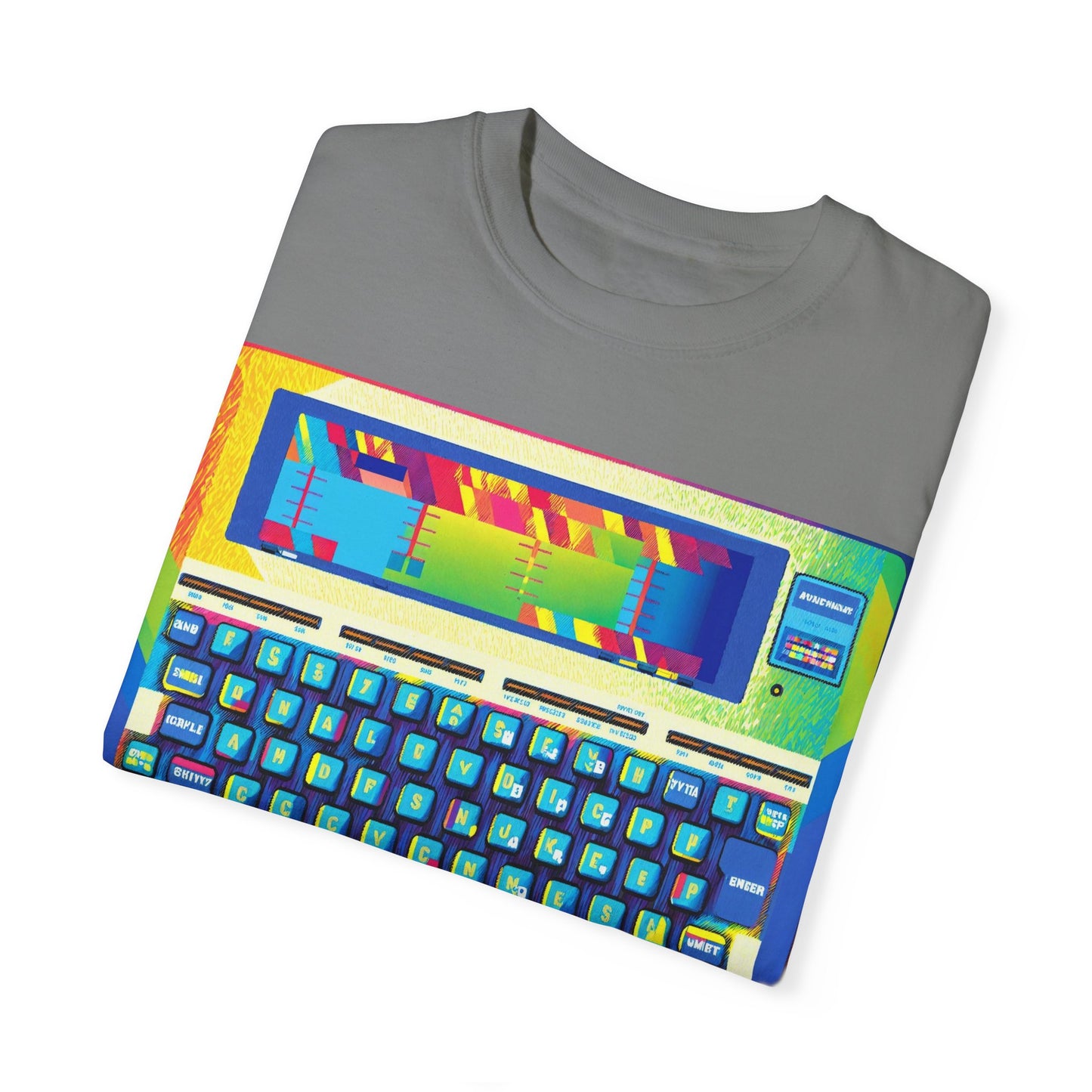 Classic Laptop PC T-Shirt - Print Art Multi-Color