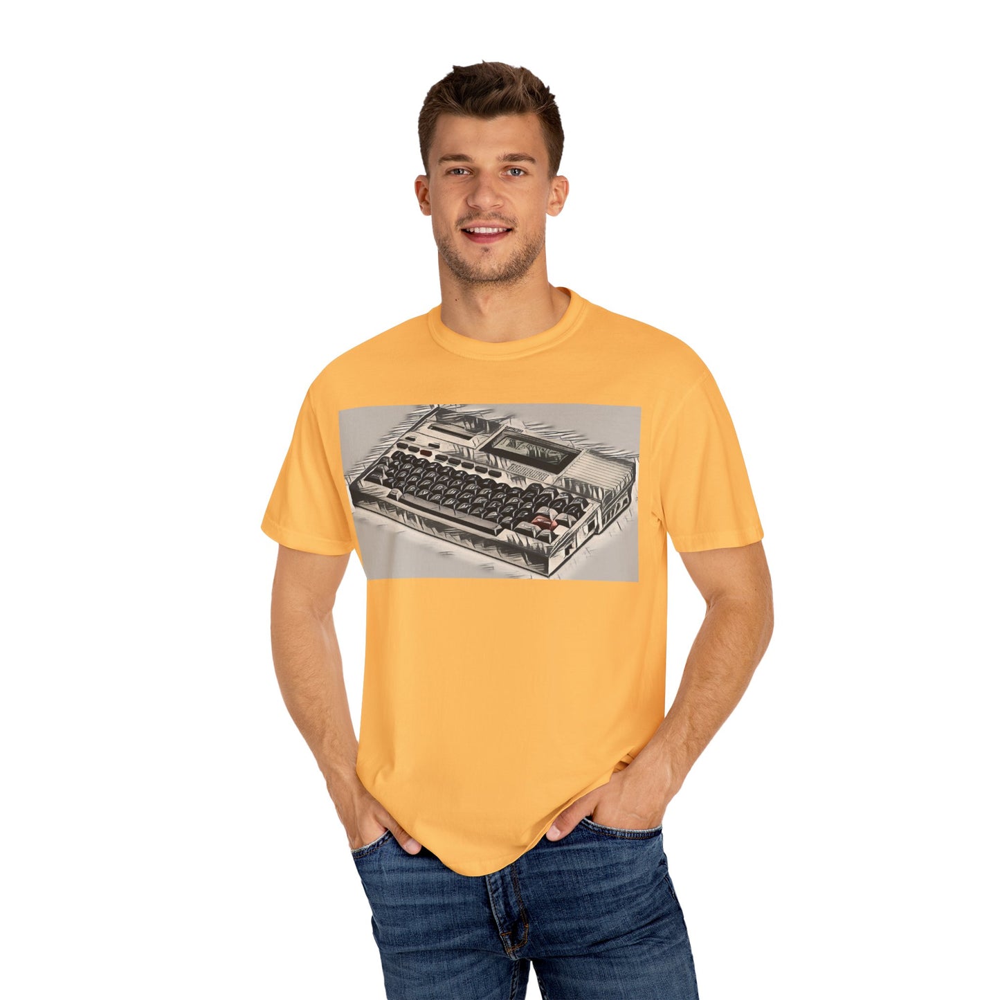 Classic Laptop Computer T-Shirt - Ink Art Limited Color