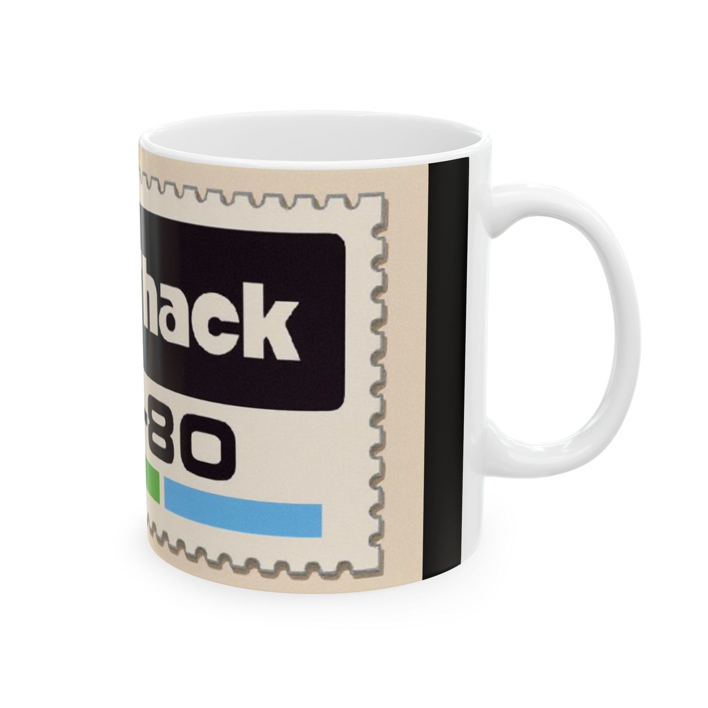 TRS-80 CoCo Themed Mug | Stamp Art |  Perfect for Tech Lovers