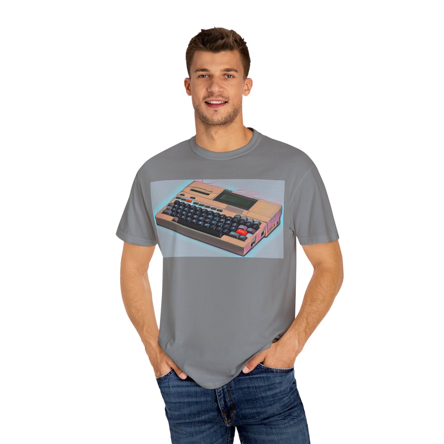 Classic Laptop Computer T-Shirt - Modern Art Color