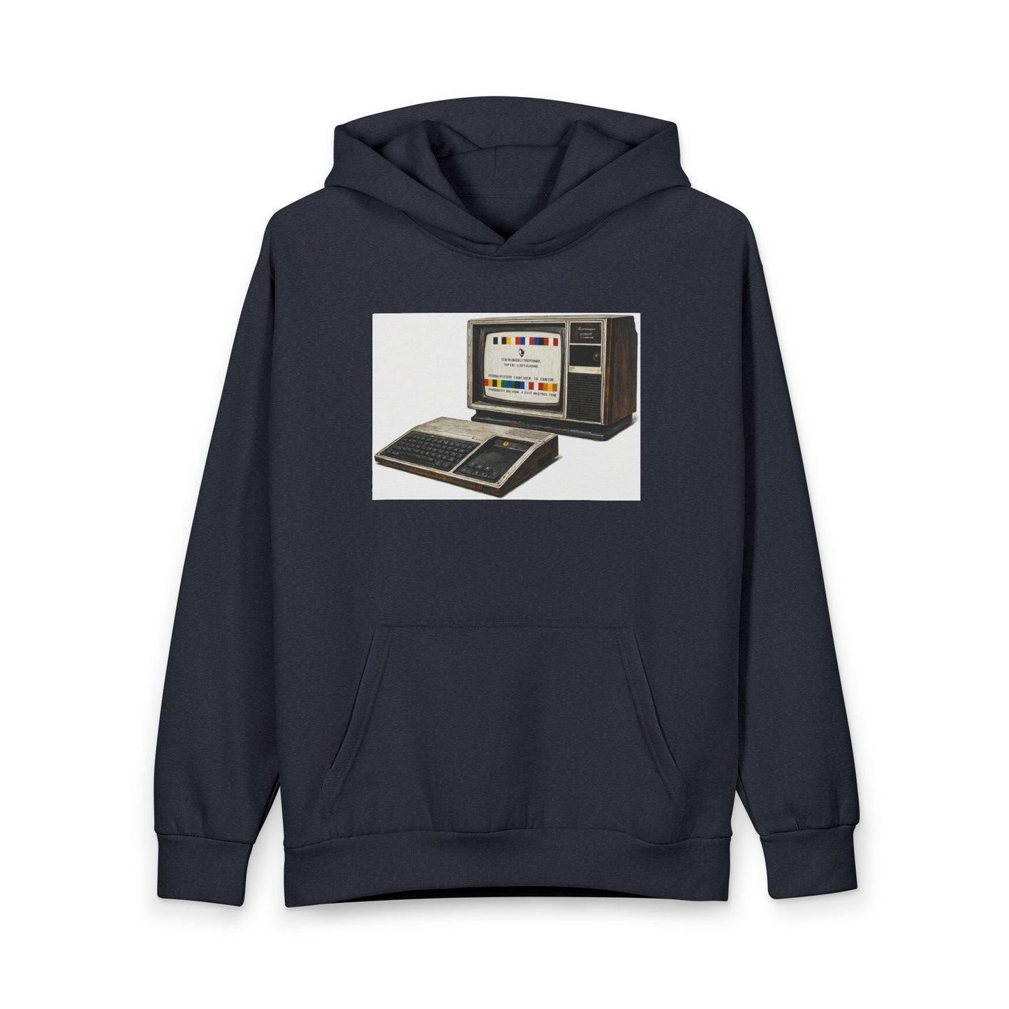 Retro Computer Hoodie — Vintage TI-99/4A Graphic Pullover