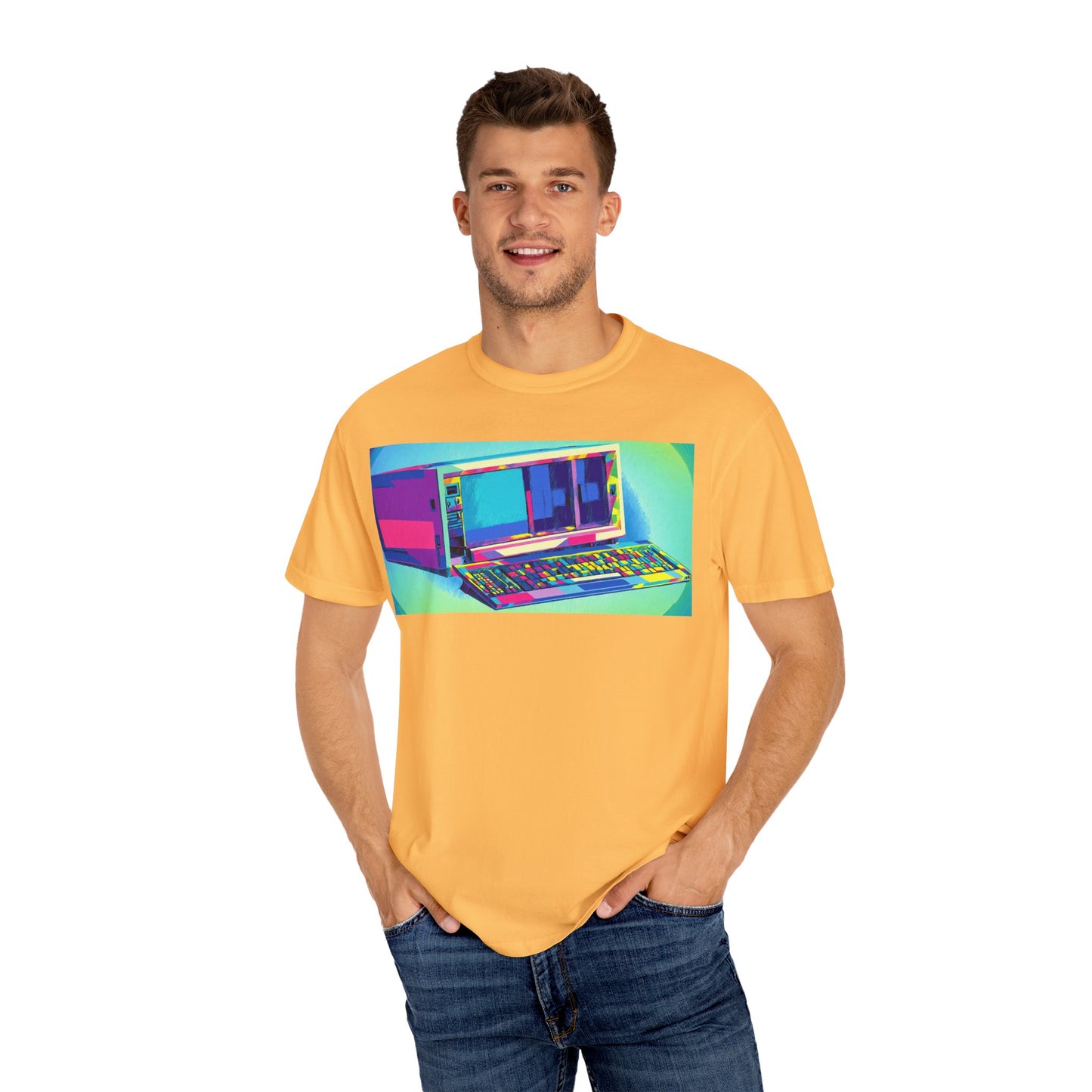 Classic Luggable PC T-Shirt - Print Art Multi-Color