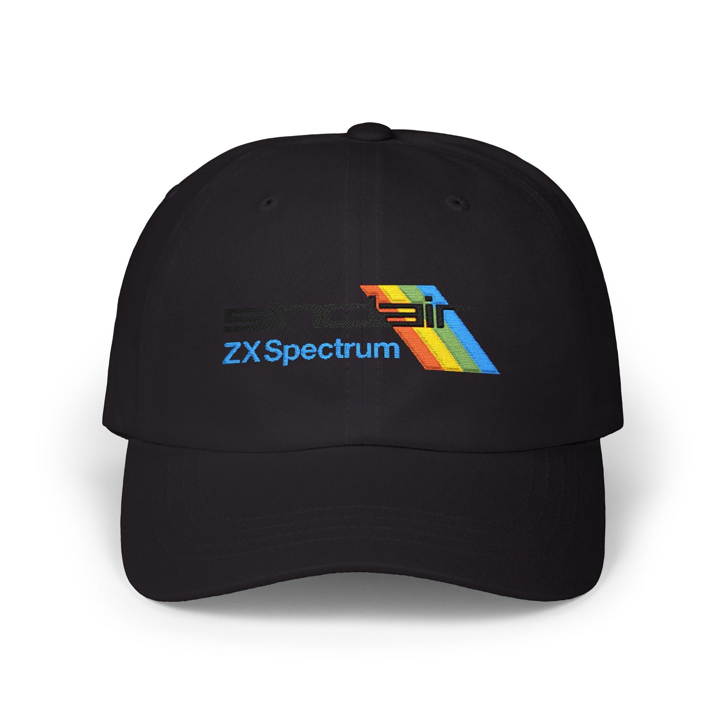 Spectrum Computer Cap with Retro Red Winged Snake Logo - Vintage Athletic Baseball Hat