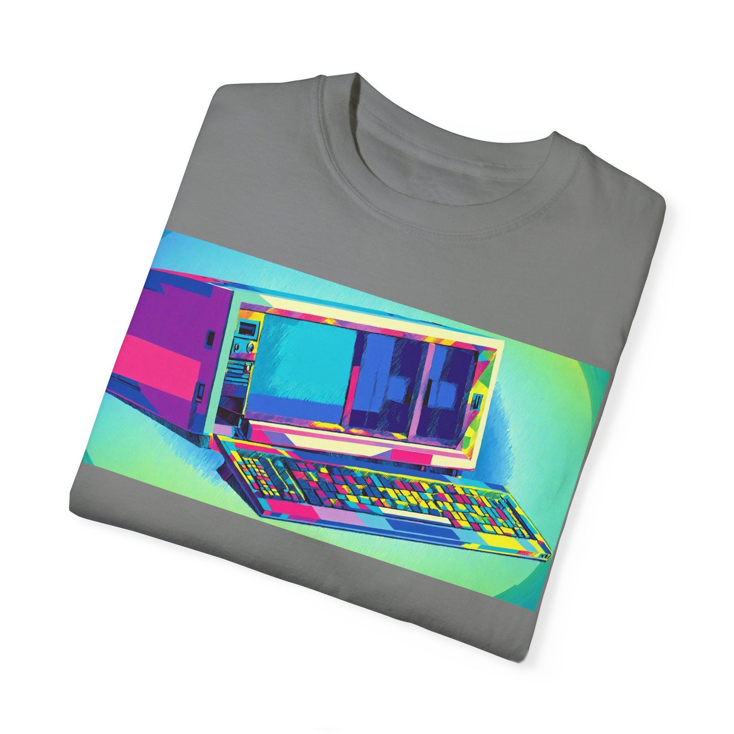 Classic Luggable PC T-Shirt - Print Art Multi-Color