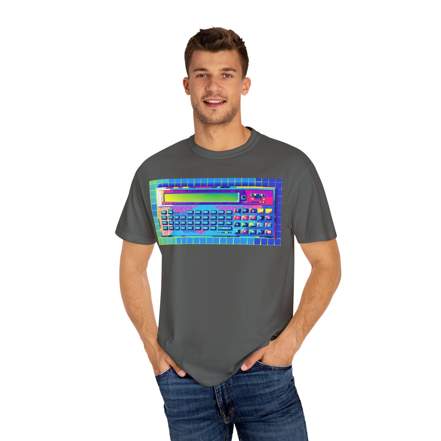 Classic Pocket PC T-Shirt - Modern Art Multi-Color