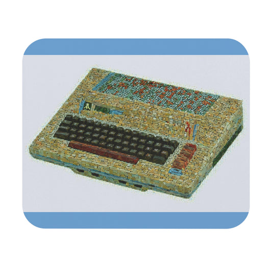 Classic 8 bit Vintage Home Computer Mouse Pad, Moasaic Art, Vintage Tech Desk Accessory, Gaming Gift, Home Office Decor.