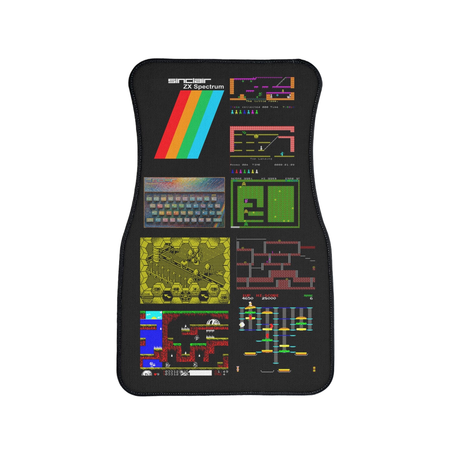 ZX Spectrum Inspired Car Floor Mat