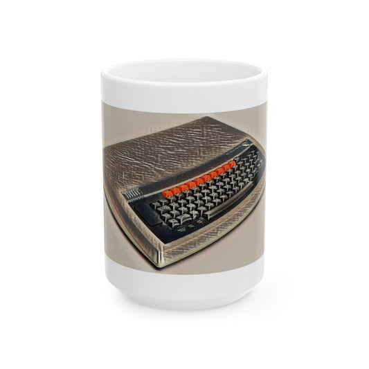 Vintage Computer Ceramic Mug | Classic Micro Computer Ink Art Color Design | Perfect for Tech Lovers