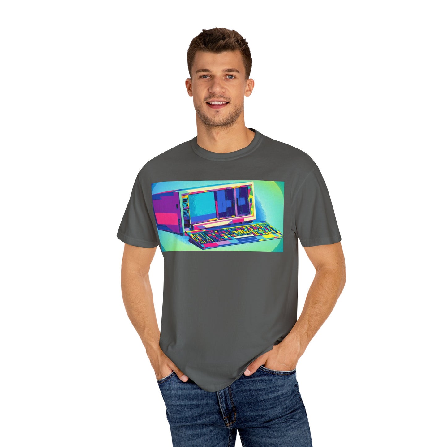 Classic Luggable PC T-Shirt - Print Art Multi-Color