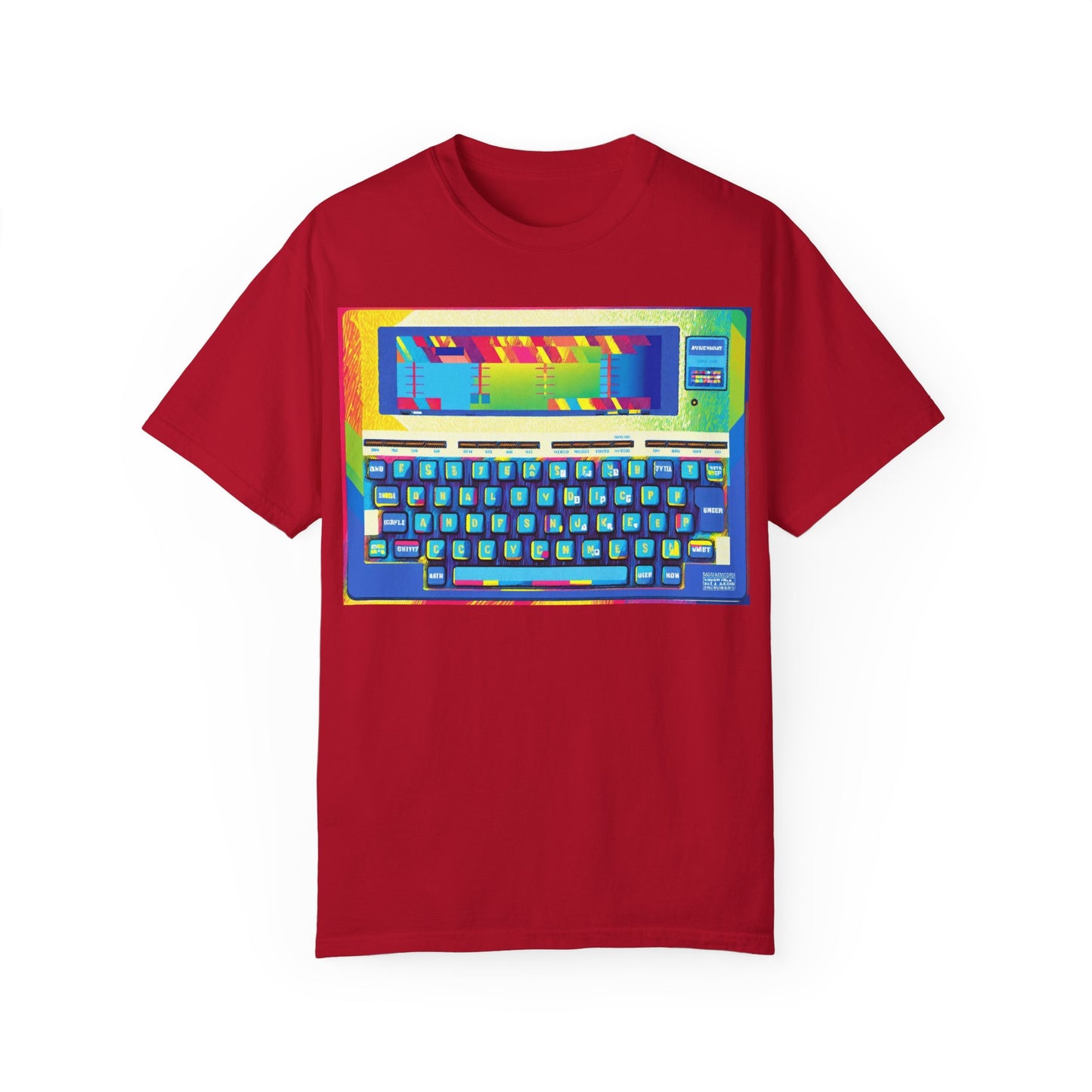 Classic Laptop PC T-Shirt - Print Art Multi-Color