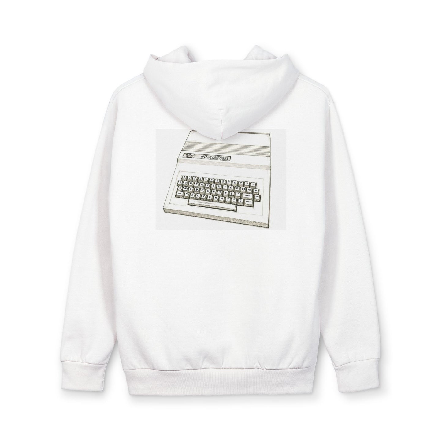 Dragon Computer Themed Hoodie — Vintage Home Computer Graphic Pullover