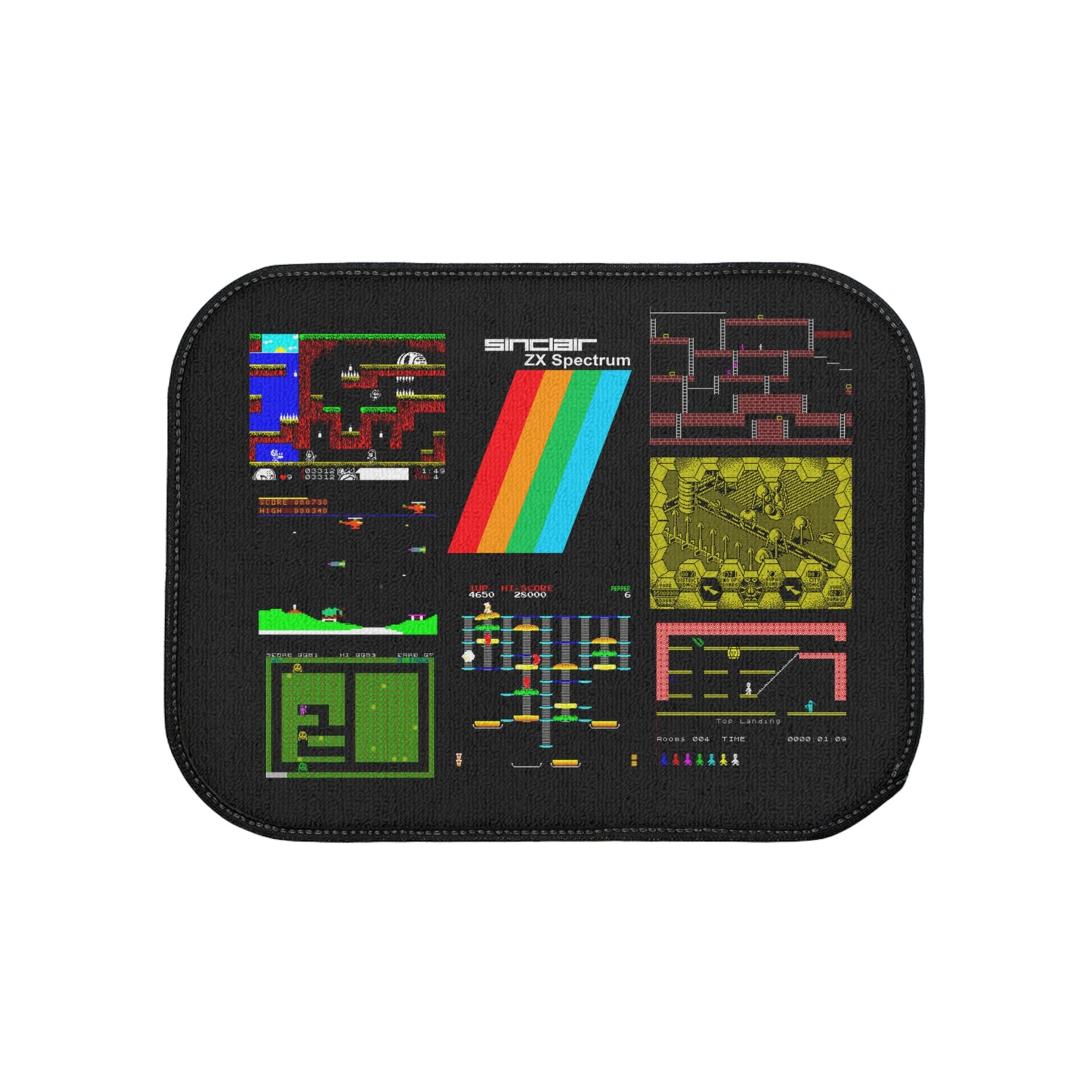 ZX Spectrum Inspired Car Floor Mat