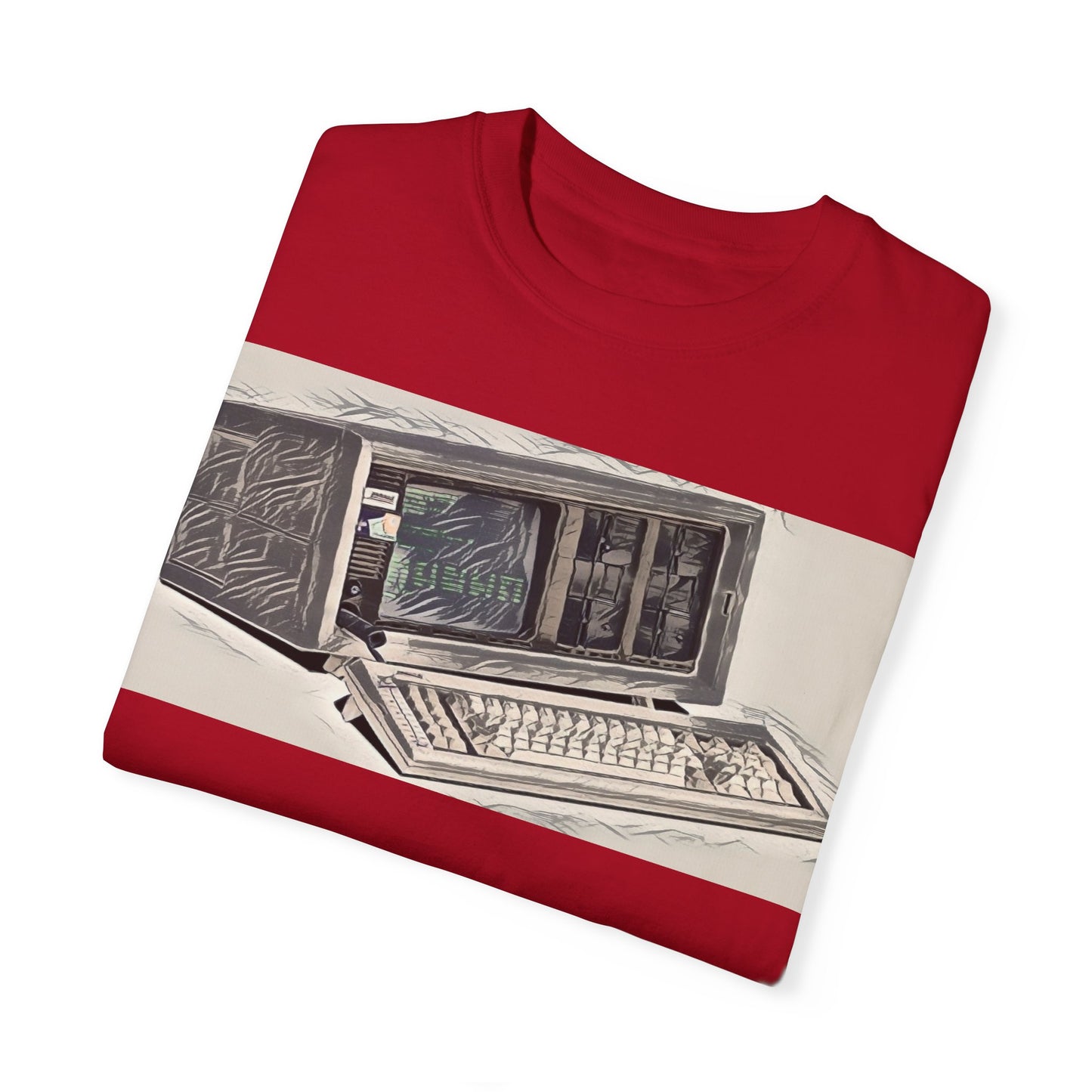 Classic Luggable PC T-Shirt - Ink Art Monochrome