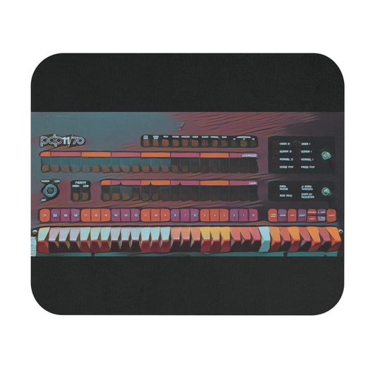 Mini Computer Inspired Mouse Pad, Print-Color Art, Vintage Tech Desk Accessory, Gaming Gift, Home Office Decor.