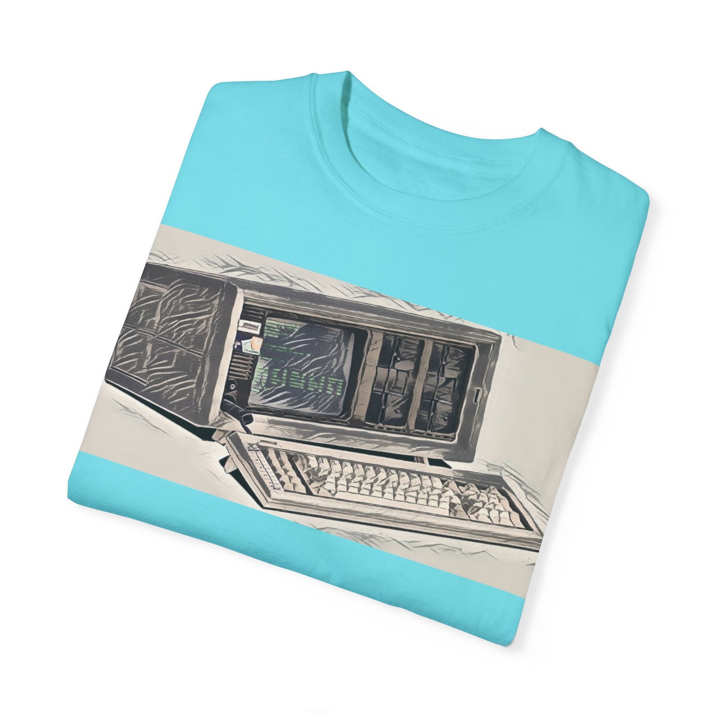 Classic Luggable PC T-Shirt - Ink Art Monochrome