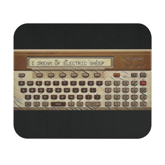 Pocket Computer Inspired Mouse Pad, Print-Color Art, Vintage Tech Desk Accessory, Gaming Gift, Home Office Decor.