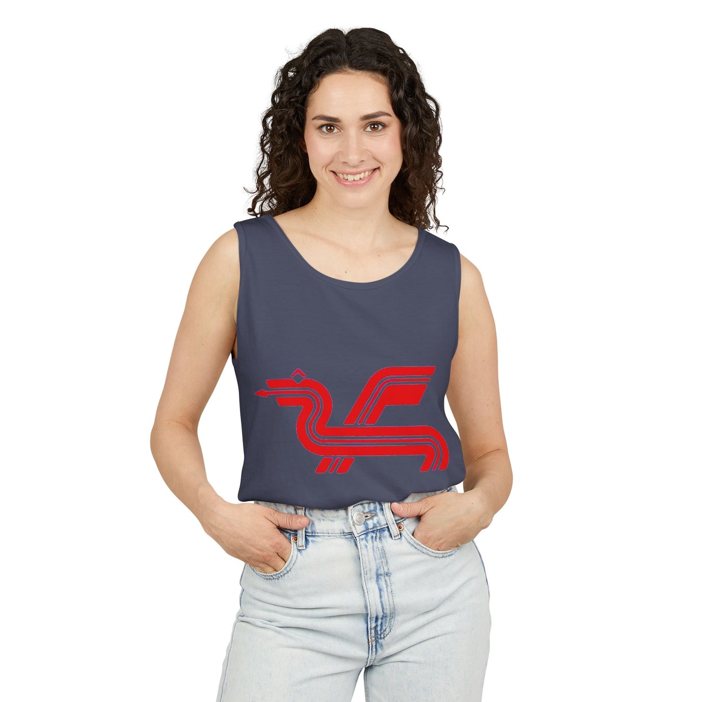 Classic 8 bit home computer inspired Tank Top | Monochrome Art | Unisex Retro Graphic Tee for Tech Lovers, Summer Fashion, Gift for Nerds, Festival Wear, 80s Style