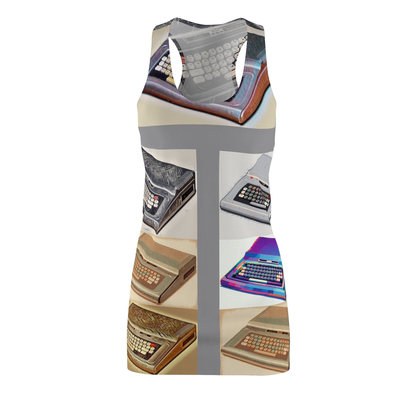 Electrifying Women's Racerback Color Computer Dress, Tech Lover Dress, Fun Party Dress, Summer Vibes Dress, Festival Outfit, Unique Gift