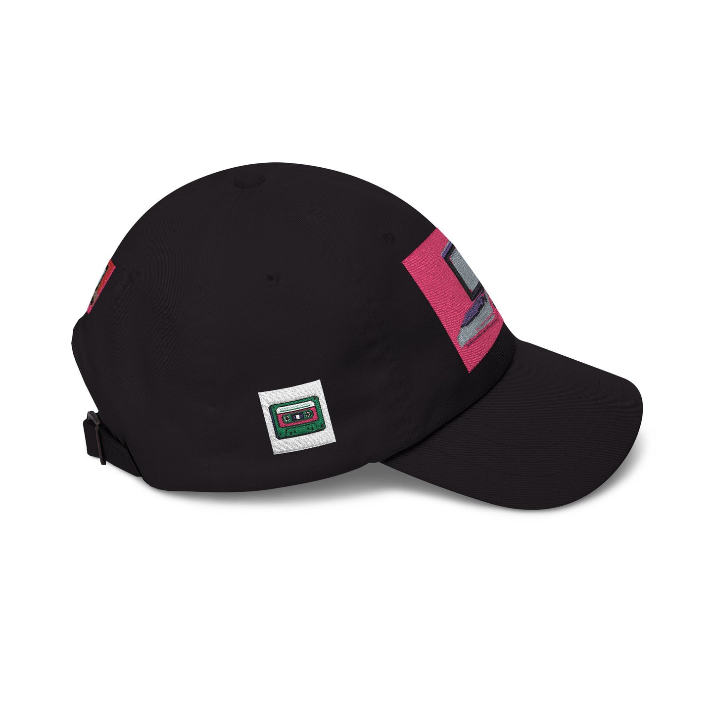 Game Controller Themed Computer Cap with Retro Red Winged Snake Logo - Vintage Athletic Baseball Hat