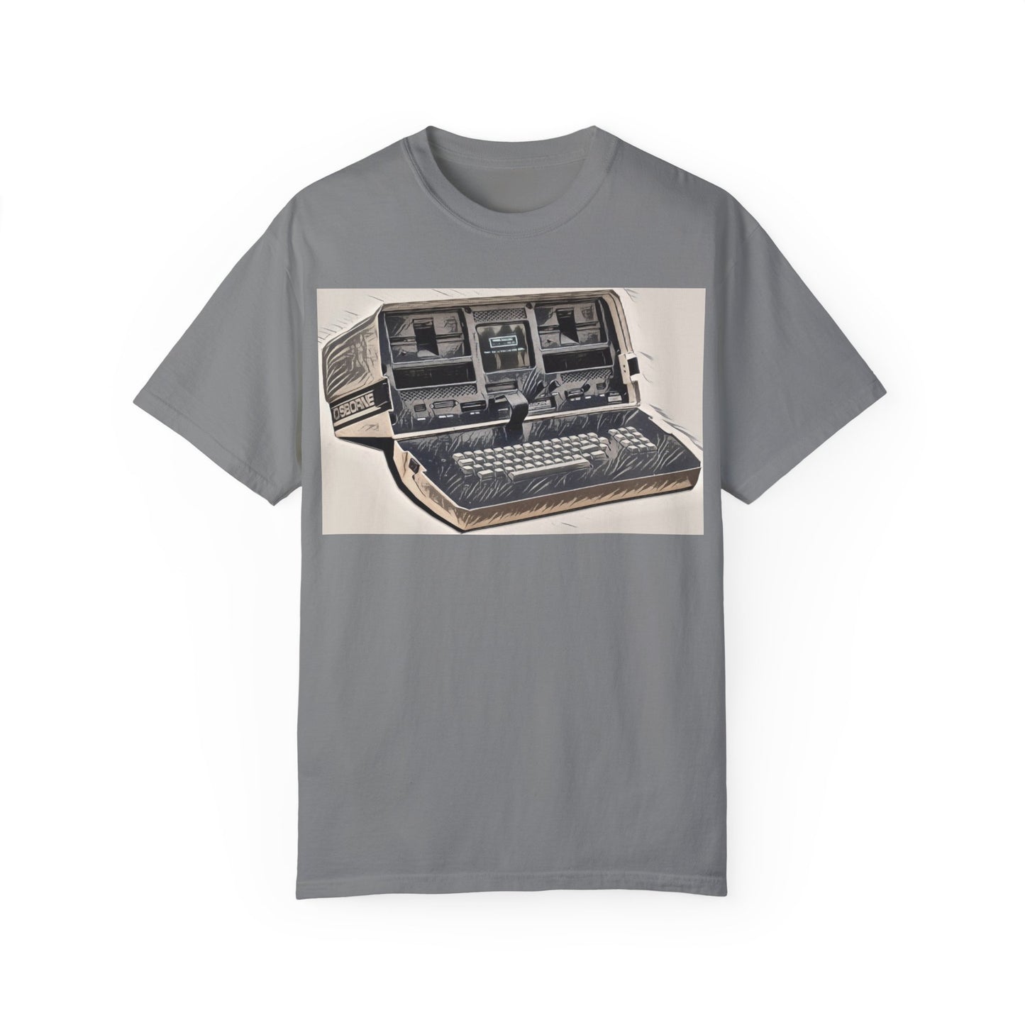 OSBORNE Computer T-Shirt - Ink Art Monochrome