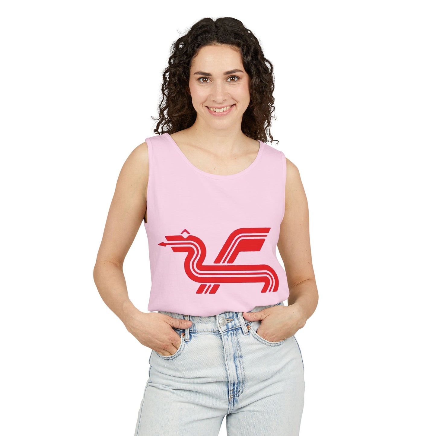 Classic 8 bit home computer inspired Tank Top | Monochrome Art | Unisex Retro Graphic Tee for Tech Lovers, Summer Fashion, Gift for Nerds, Festival Wear, 80s Style