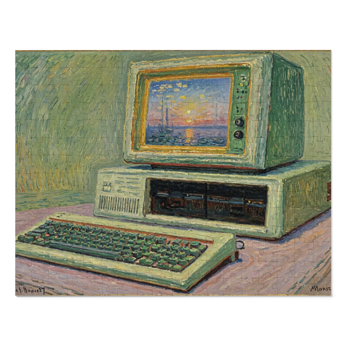 Classic PC Paint themed Jigsaw Puzzle (with Tin)