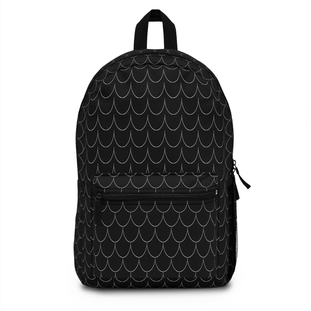 Semi Parabola Pattern Backpack - plain Grey
