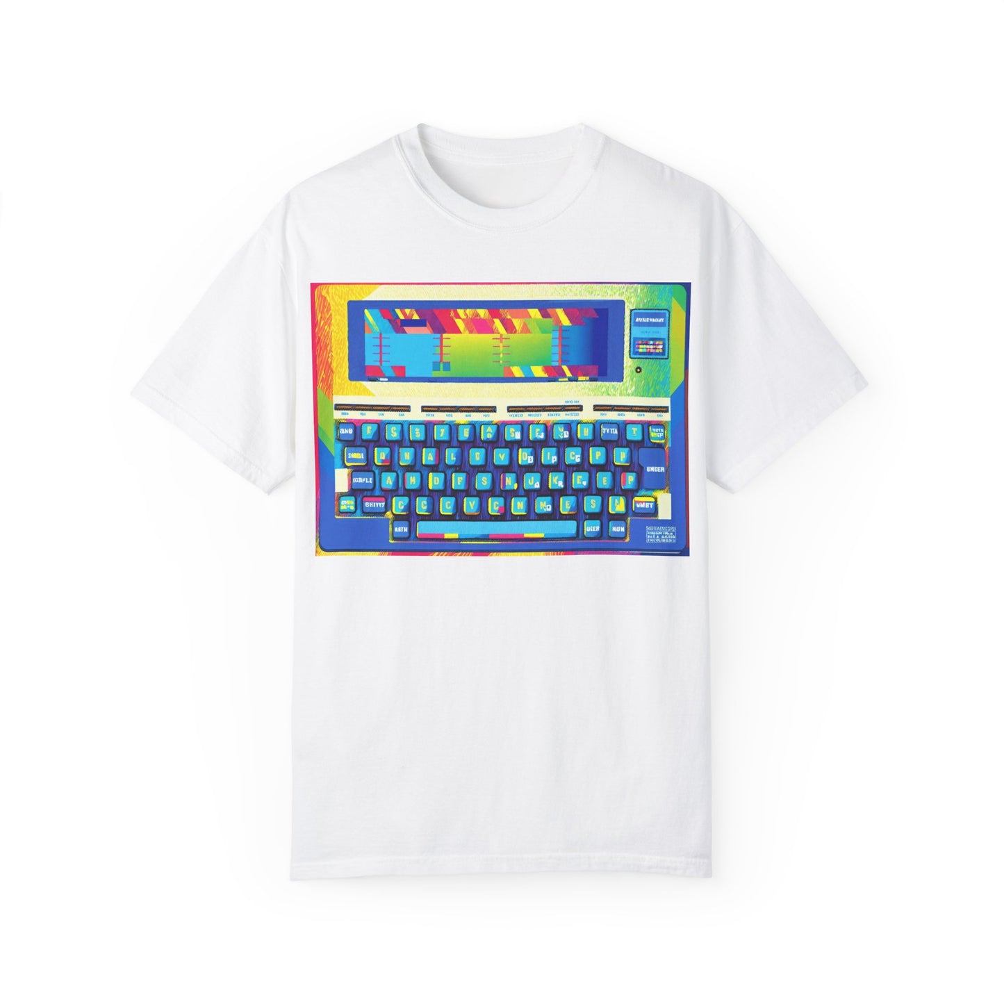 Classic Laptop PC T-Shirt - Print Art Multi-Color