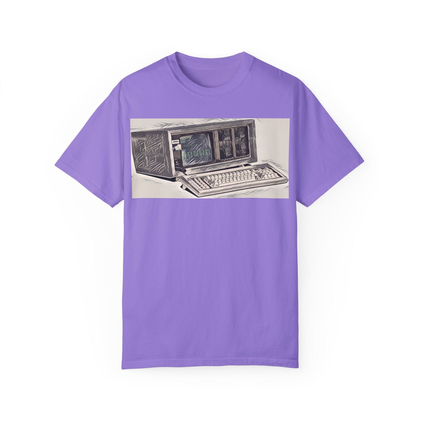 Classic Luggable PC T-Shirt - Ink Art Monochrome