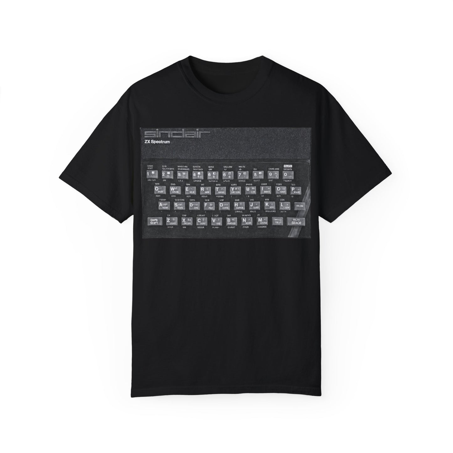 Sinclair Spectrum T-Shirt - Print Art Monochrome