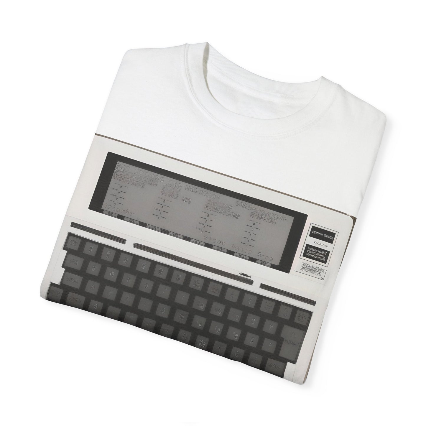 Classic Laptop PC T-Shirt - Print Art Monochrome