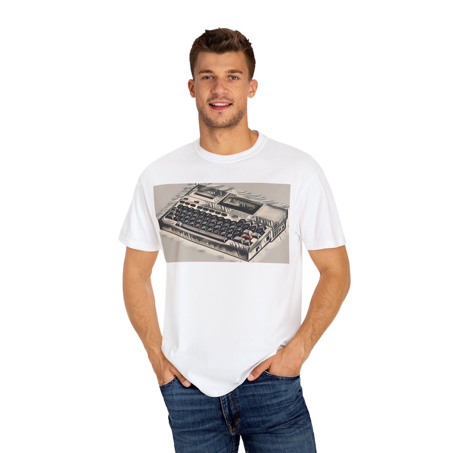 Classic Laptop Computer T-Shirt - Ink Art Limited Color