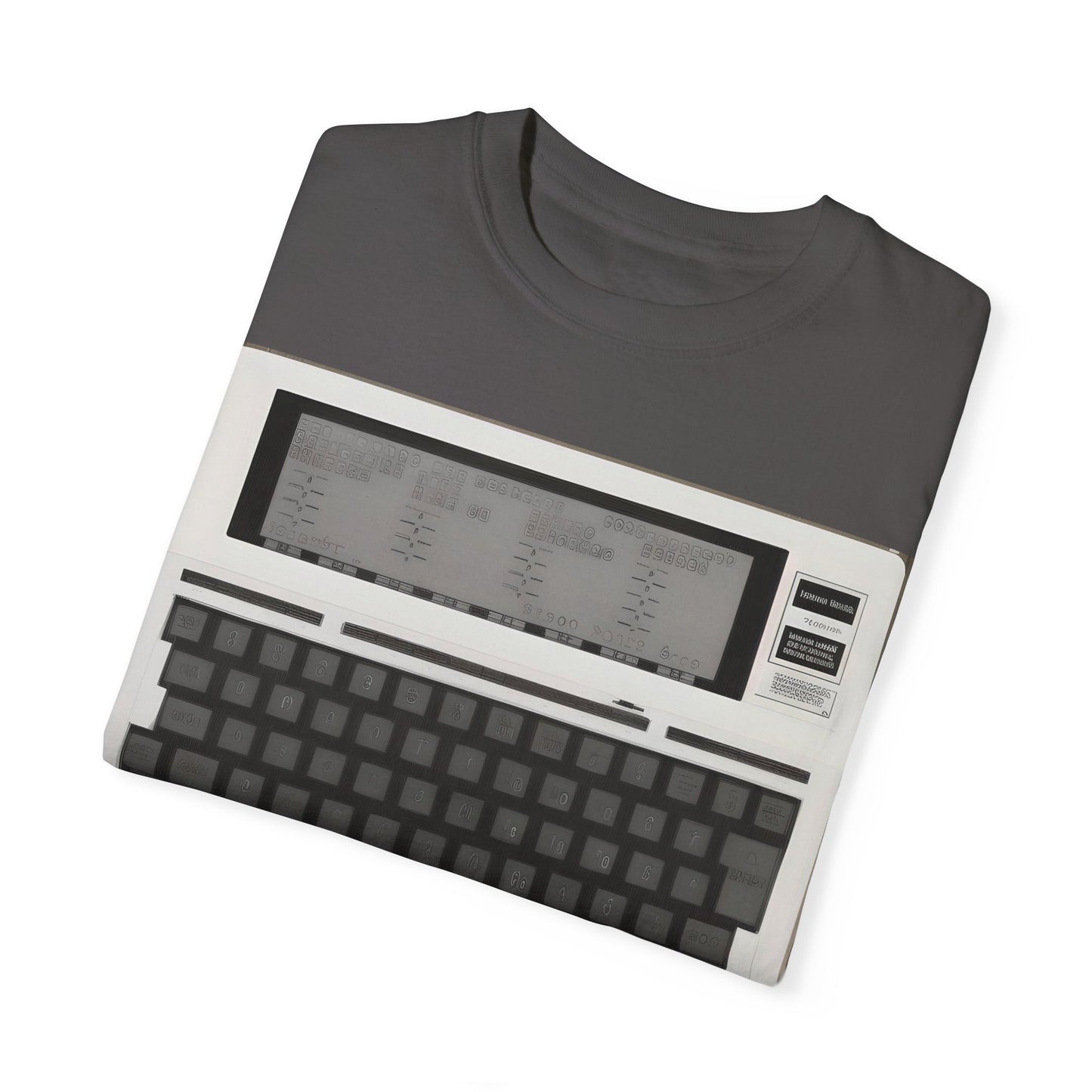 Classic Laptop PC T-Shirt - Print Art Monochrome
