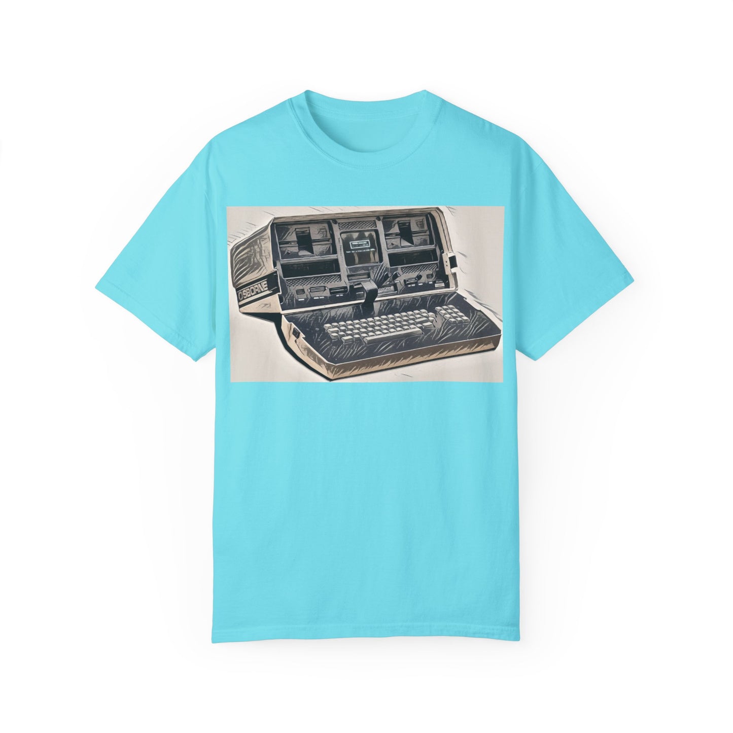 OSBORNE Computer T-Shirt - Ink Art Monochrome