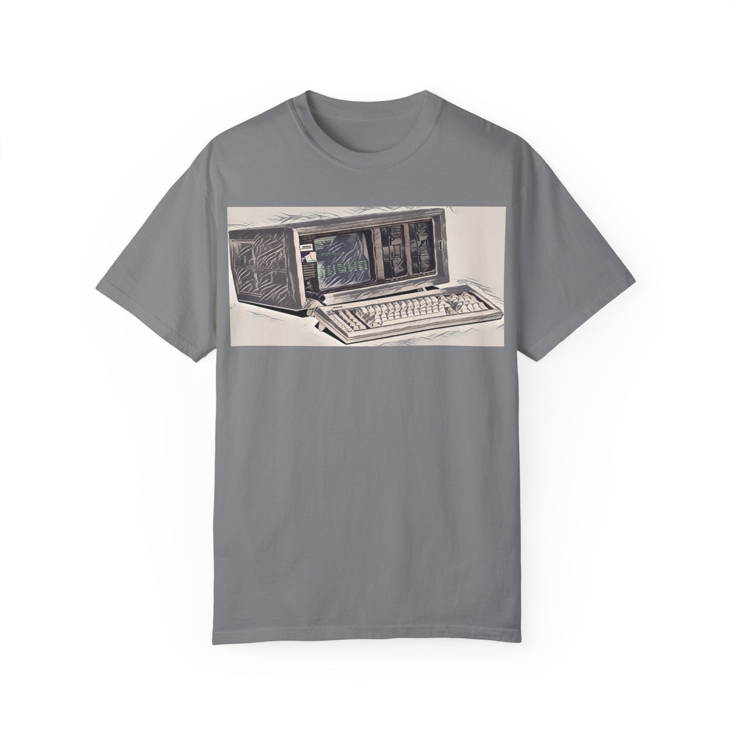 Classic Luggable PC T-Shirt - Ink Art Monochrome