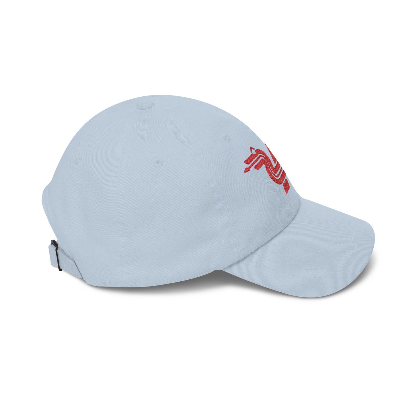 Dragon Computers Cap with Retro Red Winged Snake Logo - Vintage Athletic Baseball Hat