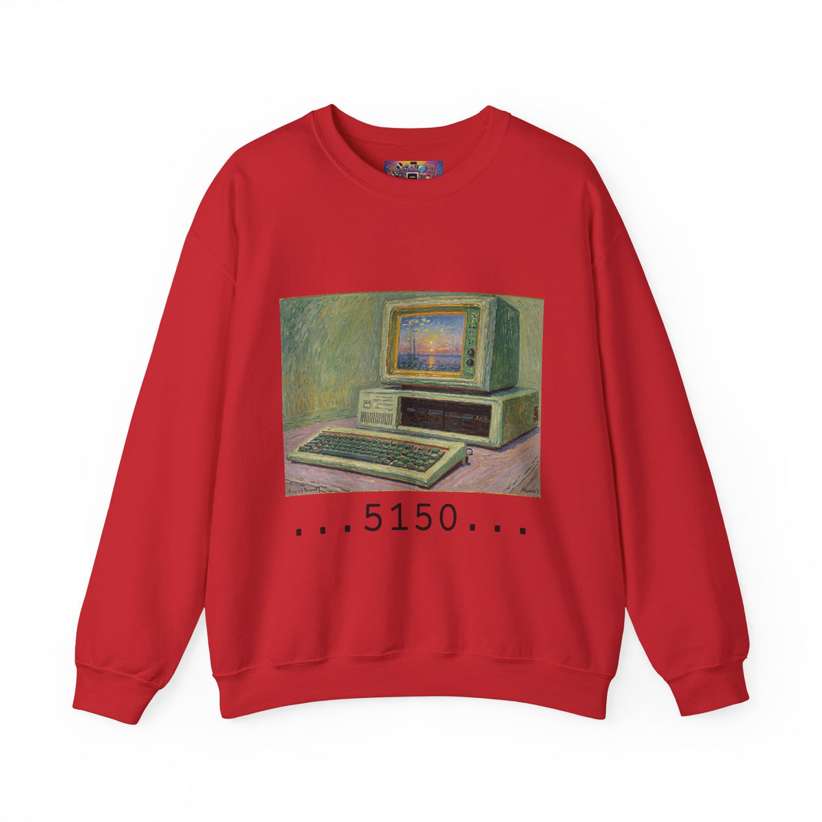 Classic PC Themed Crewneck Sweatshirt - 5150 Vintage PC Graphic